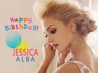 jessica alba birthday, side face photo jessica alba, she is wearing ear ring
