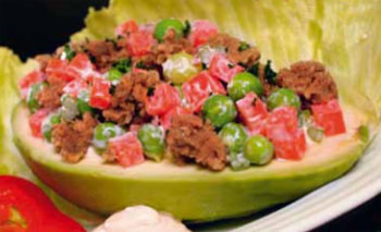 Palta rellena con anchoveta