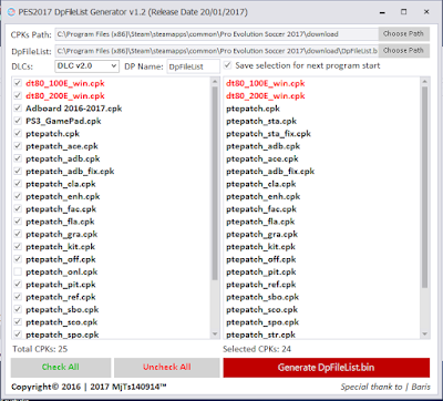 Ultigamerz Pes 2017 Dpfilelist Generator 1 3 Released