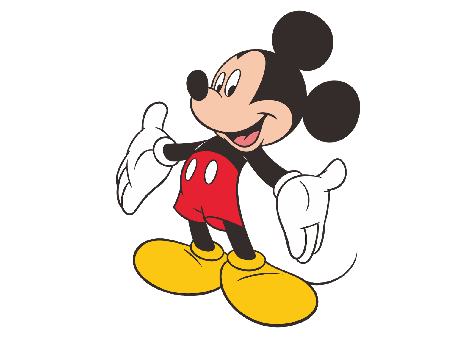Mickey Mouse Logo Vector~ Format Cdr, Ai, Eps, Svg, PDF, PNG