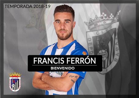 Oficial: El Badajoz ficha a Francis Ferrón