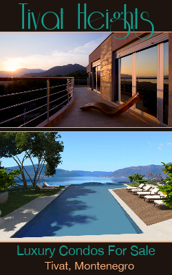 Luxury Condos For Sale or Rent Long Term in Tivat, Montenegro