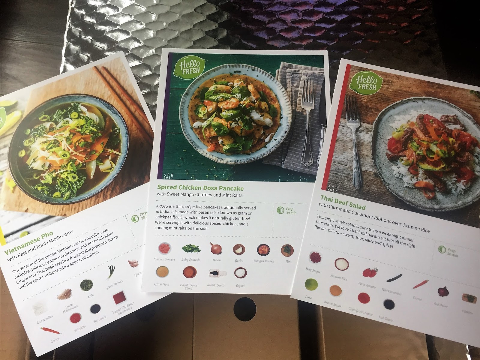 Hello Fresh Canada Review - May Week 1 - Canadian Meal Preparation ...