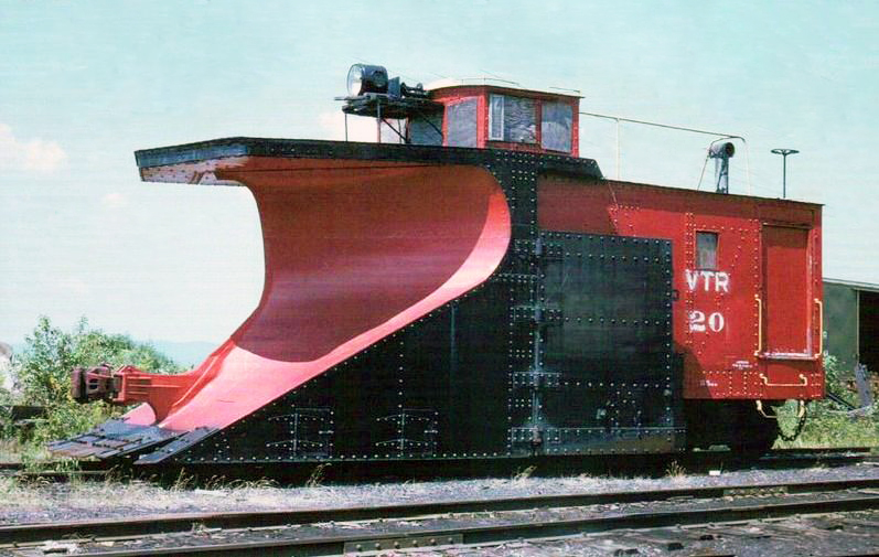 transpress nz Vermont Railway snowplow, 1973