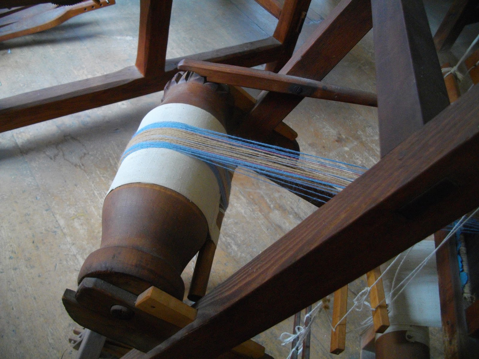 Reggie the Potter... and Tape Loom Weaver Details of Shaker Loom for