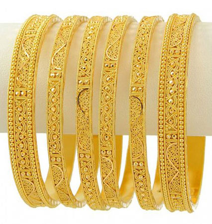 Gold bangle design for bride Clearance