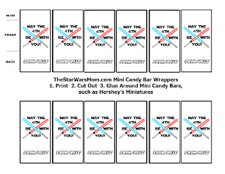 may the 4th mini candy bar wrappers star wars day the star wars printable mini candy bar wrappers