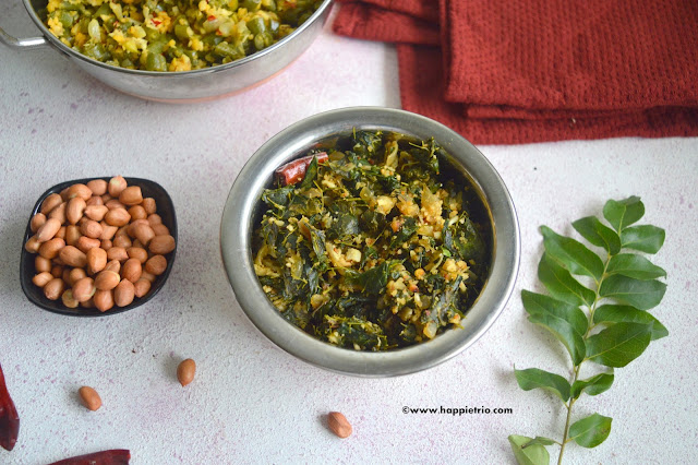 Chettinadu Style DrumStick Leaves Peanuts Stir Fry