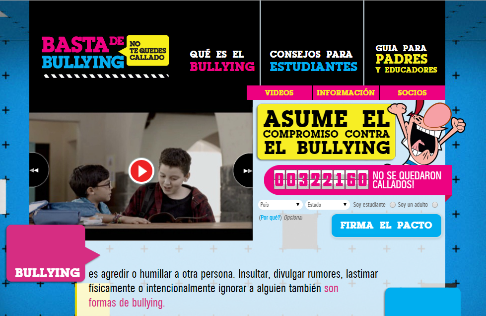 http://www.bastadebullying.com/