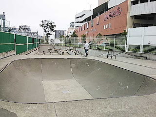 川口市、並木元町南公園スケートパークのボウルセクション