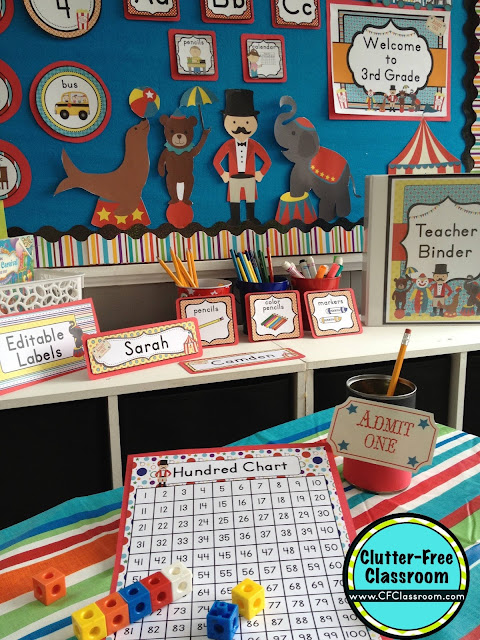 Circus Or Carnival Themed Classroom Clutter Free Classroom