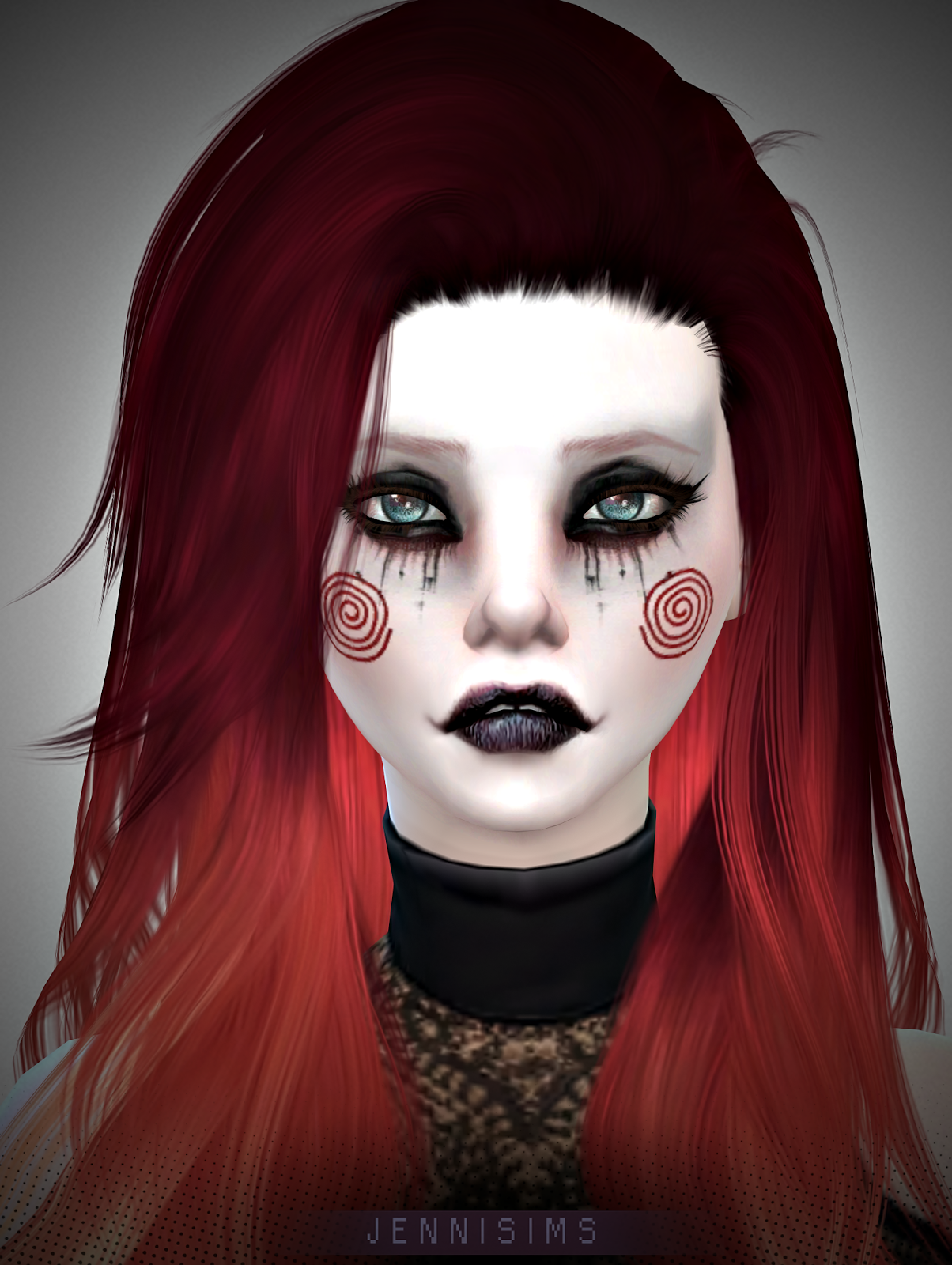 Jennisims Downloads sims 4Makeup Horror EyeShadow (13 Swatches )