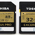 A Toshiba anuncia seus novos cartões de memória Exceria Pro SD e Exceria microSD.