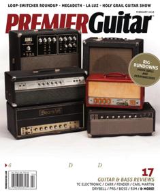 Premier Guitar - February 2016 | ISSN 1945-0788 | TRUE PDF | Mensile | Professionisti | Musica | Chitarra
Premier Guitar is an American multimedia guitar company devoted to guitarists. Founded in 2007, it is based in Marion, Iowa, and has an editorial staff composed of experienced musicians. Content includes instructional material, guitar gear reviews, and guitar news. The magazine  includes multimedia such as instructional videos and podcasts. The magazine also has a service, where guitarists can search for, buy, and sell guitar equipment.
Premier Guitar is the most read magazine on this topic worldwide.