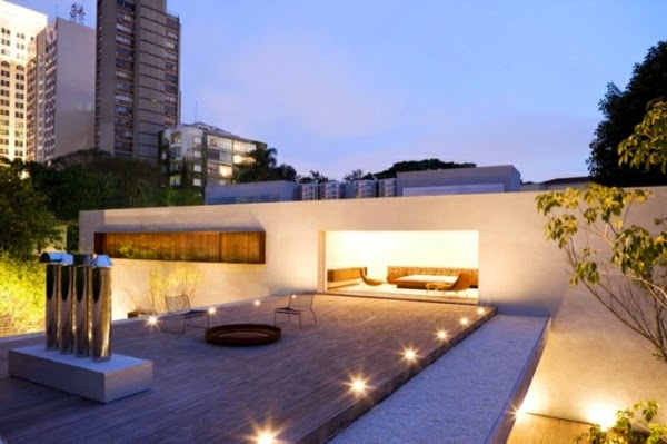 Ground recessed LED lighting &#8211; modern ideas!