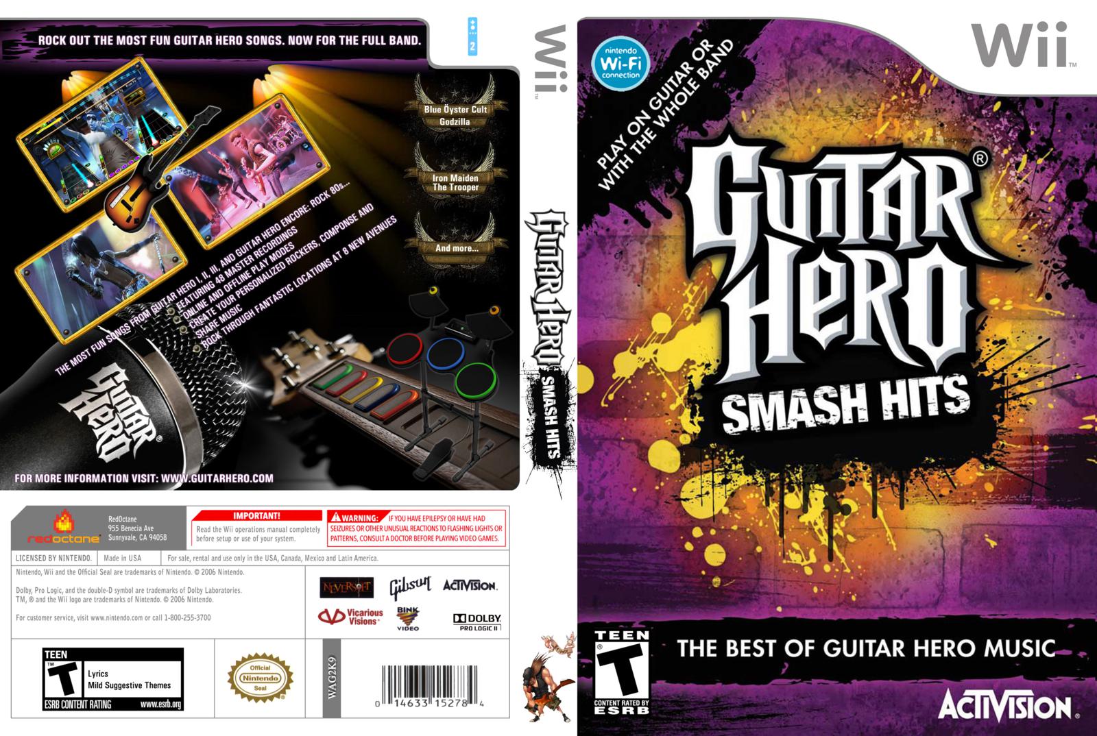 Guitar Hero Smash Hits Wii ISO Download Mundo Guitar Hero