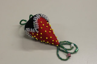 finished beaded strawbery