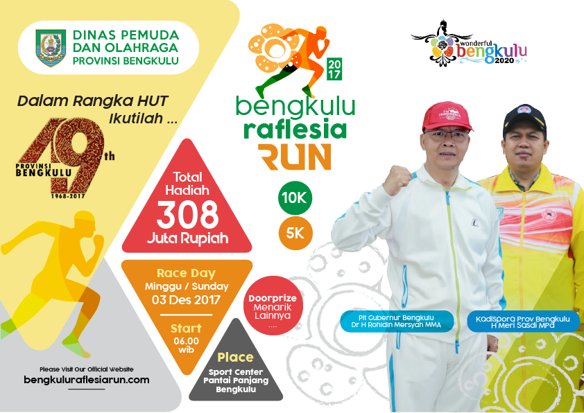 Poster Bengkulu Raflesia Run â€¢ 2017