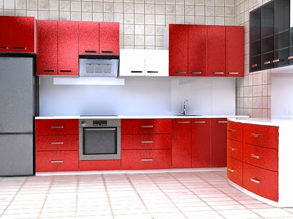 3D Kitchen Model.