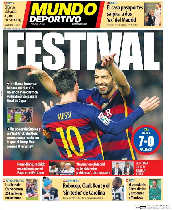 FC Barcelona, Mundo Deportivo: "Festival"