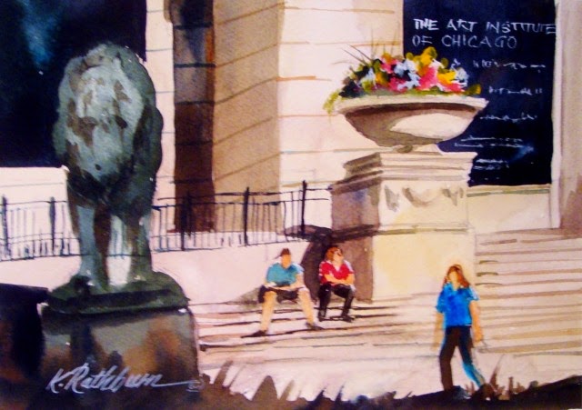 Художница-акварелист. Kathy Los-Rathburn