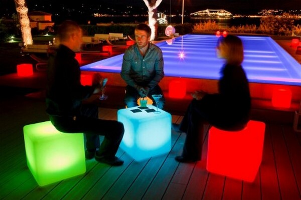 LED Powered illuminating Chairs