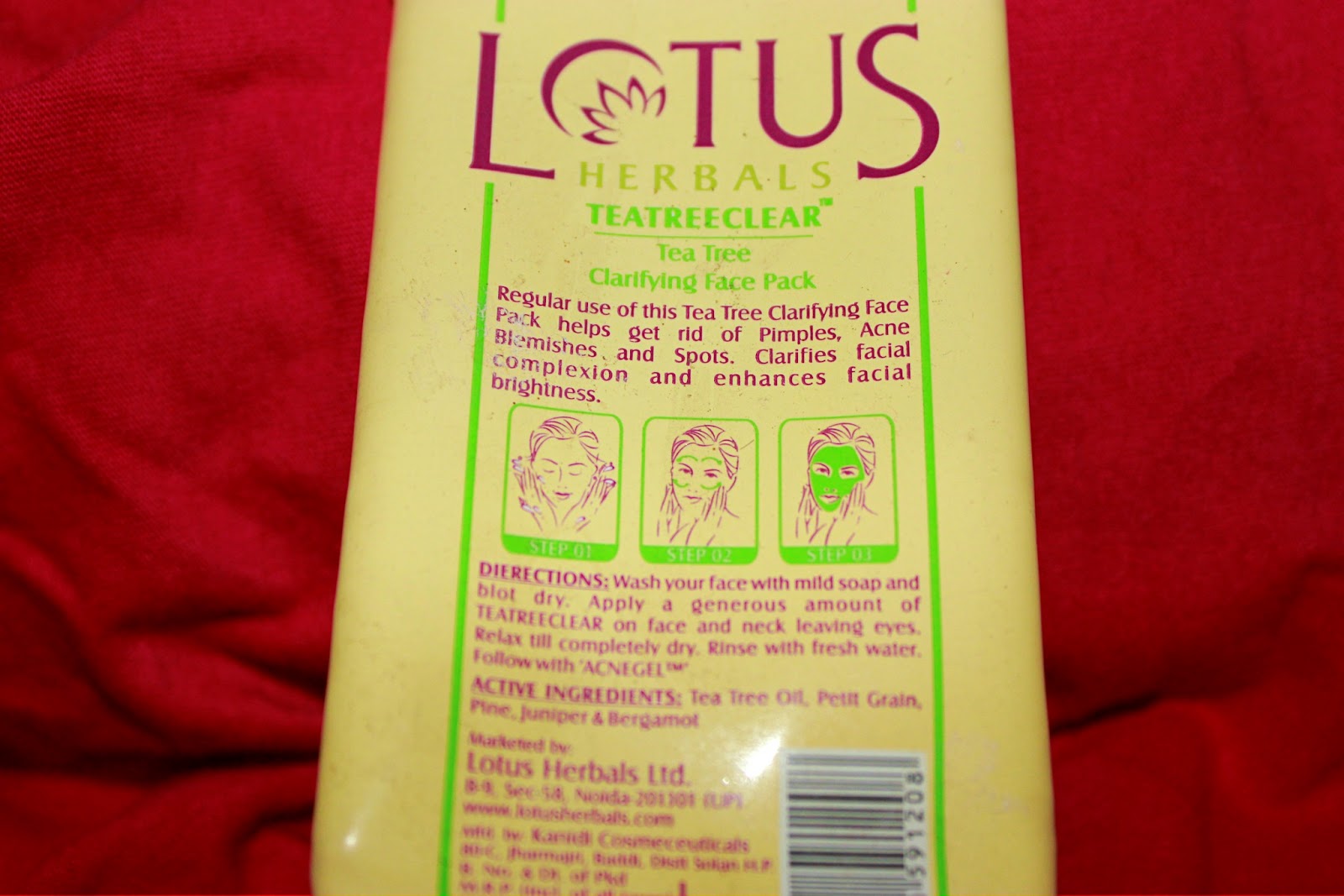 Makeup Review & Beauty Blog Lotus Herbals Tea Tree Clarifying Face
