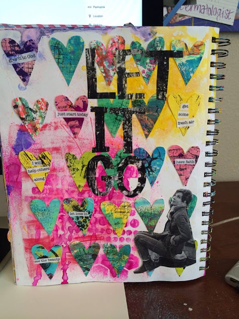 Art Journaling on Purpose: Letting Go (Week 2, Lesson 4)