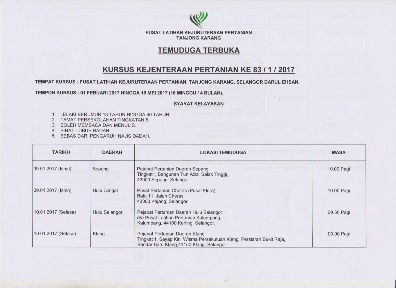 Borang Soal Selidik Organisasi - Contoh Sep