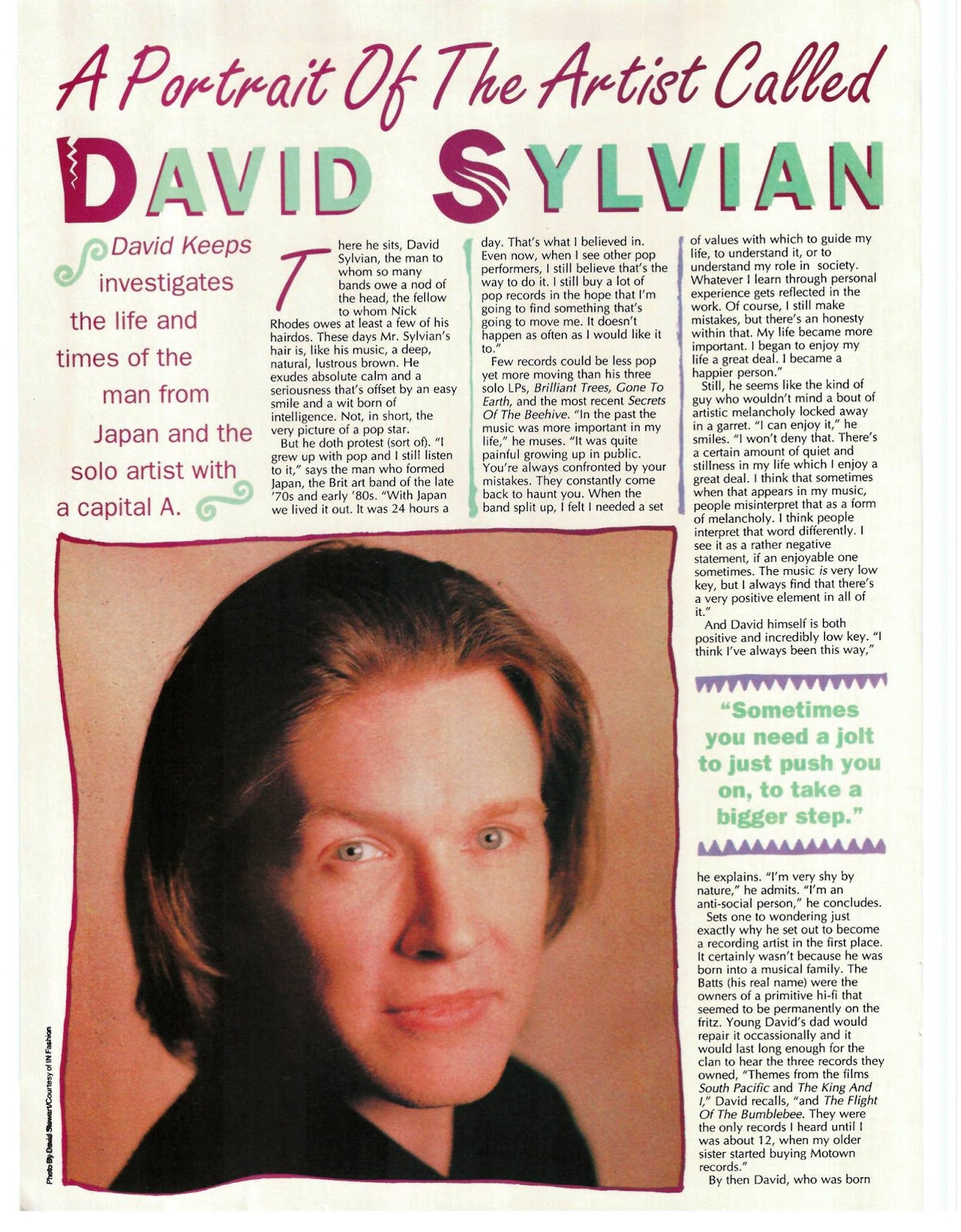 Top Of The Pop Culture 80s: David Sylvian - Star Hits 1988