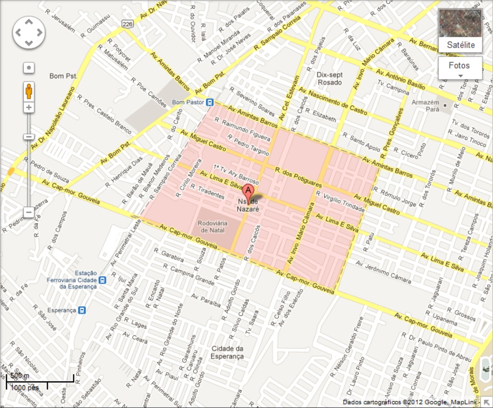 Bairro do Nazaré Mapa do Bairro do Nazaré Bairro do Nazaré Mapa do Bairro do Nazaré