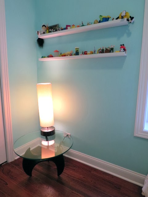 grandparent's table and wedding gift lamp