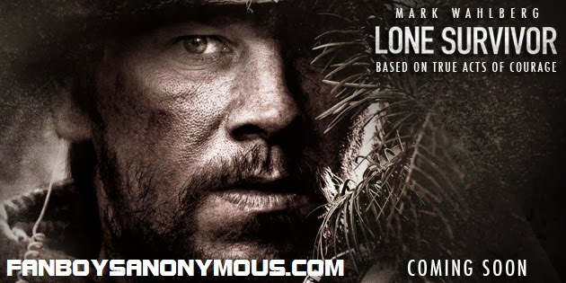 Mark Wahlberg Ben Foster war action movie Lone Survivor poster art