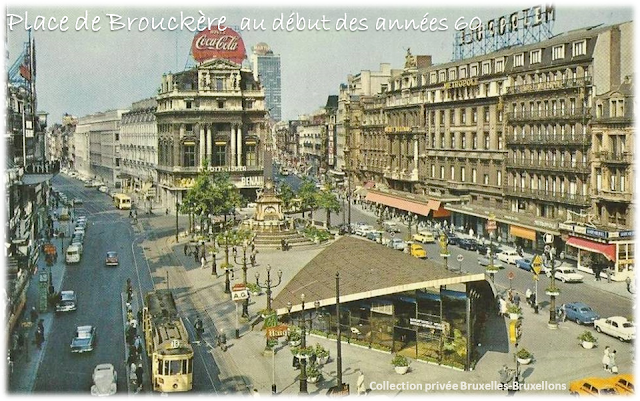 Place de Brouckère au début des années 60 (après l'Expo 58) - Bruxelles-Bruxellons