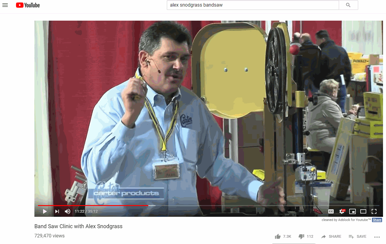 Adjust Bandsaw Drift, Resaw, Blade Guides, Tension, Sharpening