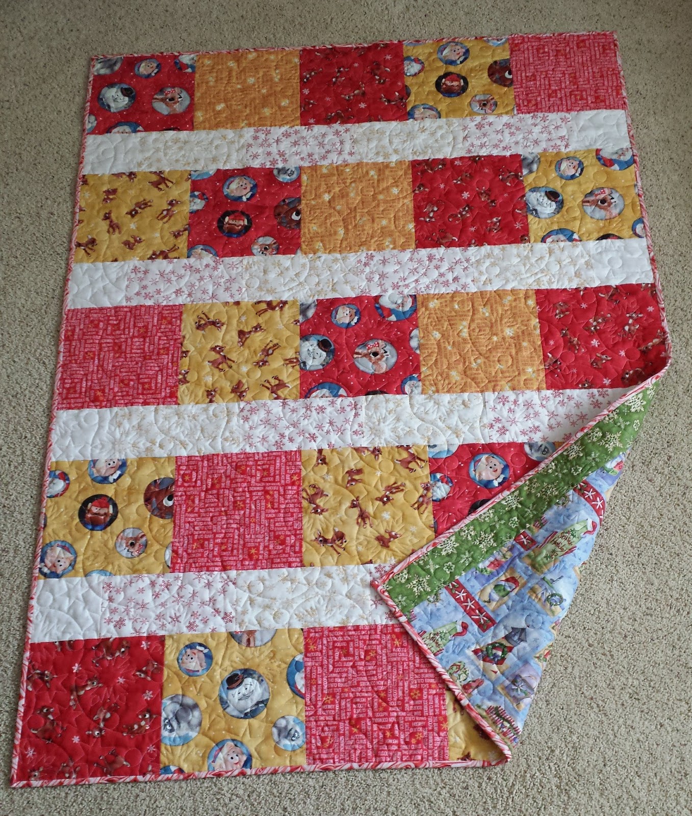 SewWonderful Elm Street Quilts OMG Finish First Christmas Quilt