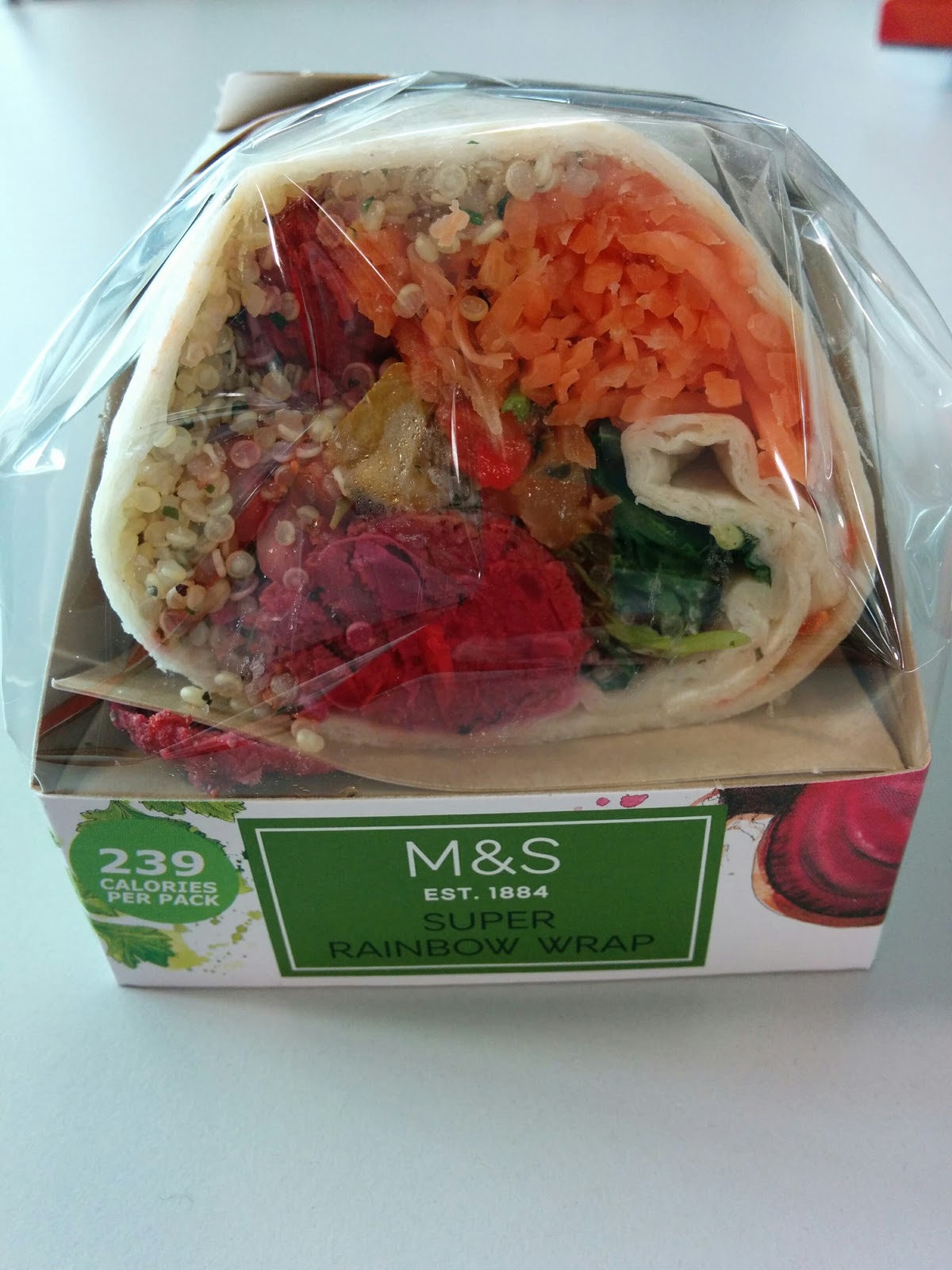 The Excited Eater Marks and Spencer Super Rainbow Wrap Review