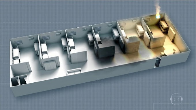 Empresa diz que material de contêiner era antichamas