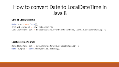 How To Convert Date To Localdatetime In Java 8 Example Tutorial Java67