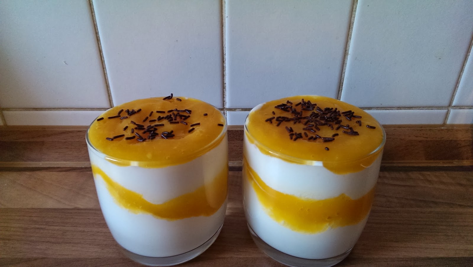 Larissa´s Koch und Backkünste: Mango - Quarkdessert