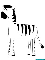 Mewarnai Gambar Zebra Kecil