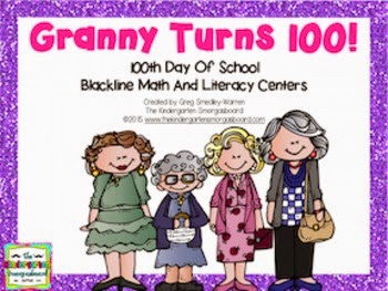 https://www.teacherspayteachers.com/Product/100th-Day-Of-School-Math-And-Literacy-Centers-Granny-Turns-100-1647029