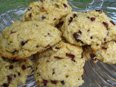 Cherry Cornmeal Scones