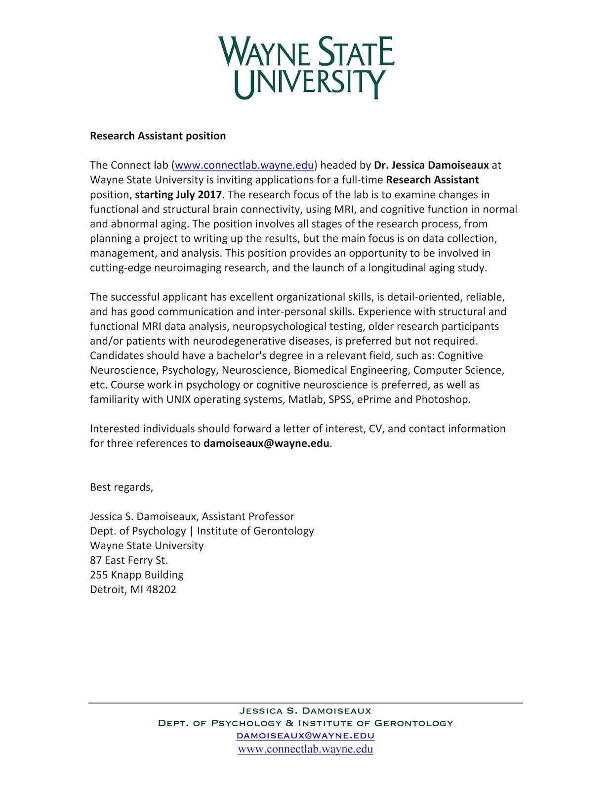 Indiana University Psychology & Neuroscience Blog Research Assistant