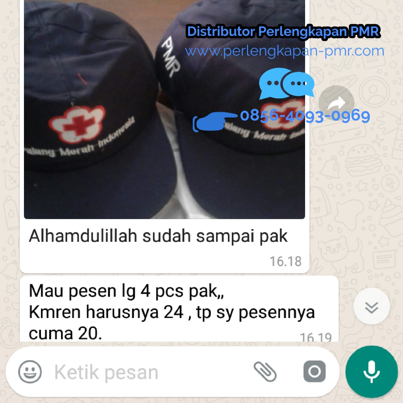 3 kali beli topi PMR di ATRIBUT PMR
