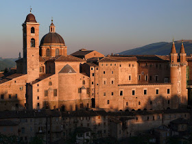 The Ducal Palace at Urbino is thought to have been completed by the High Renaissance architect Donato Bramante