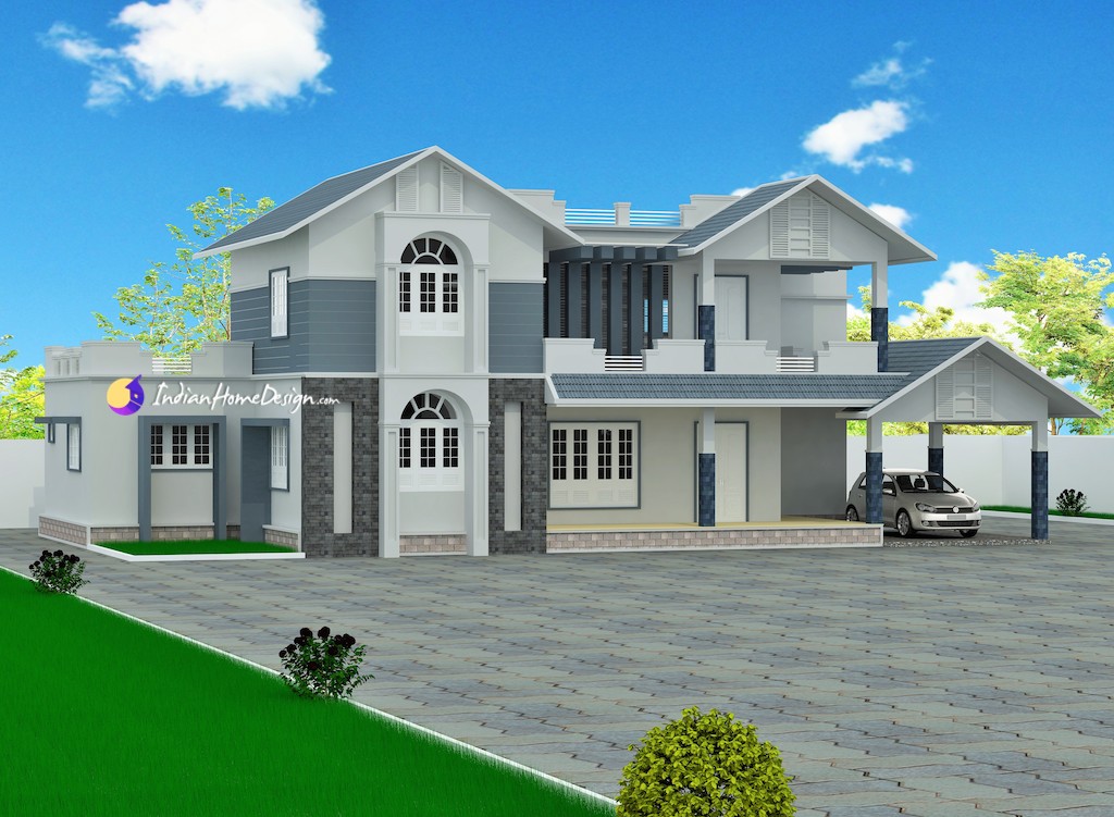 3667 sqft 4 Bedroom Luxury Kerala Bungalow Design by Triple Home Designers 3667 sqft 4 Bedroom Luxury Kerala Bungalow Design by Triple Home Designers
