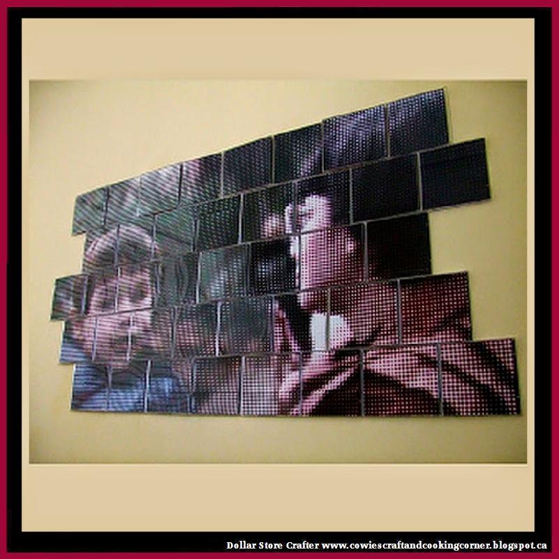 Dollar Store Crafter Turn Empty DVD Or CD Cases Into An Awesome Wall Mural