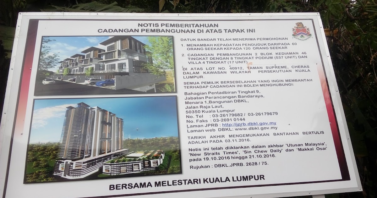 TAMAN SUPREME RESIDENCE COMMUNITY WEBSITE: ANOTHER PROPOSED PROJECT AT ...