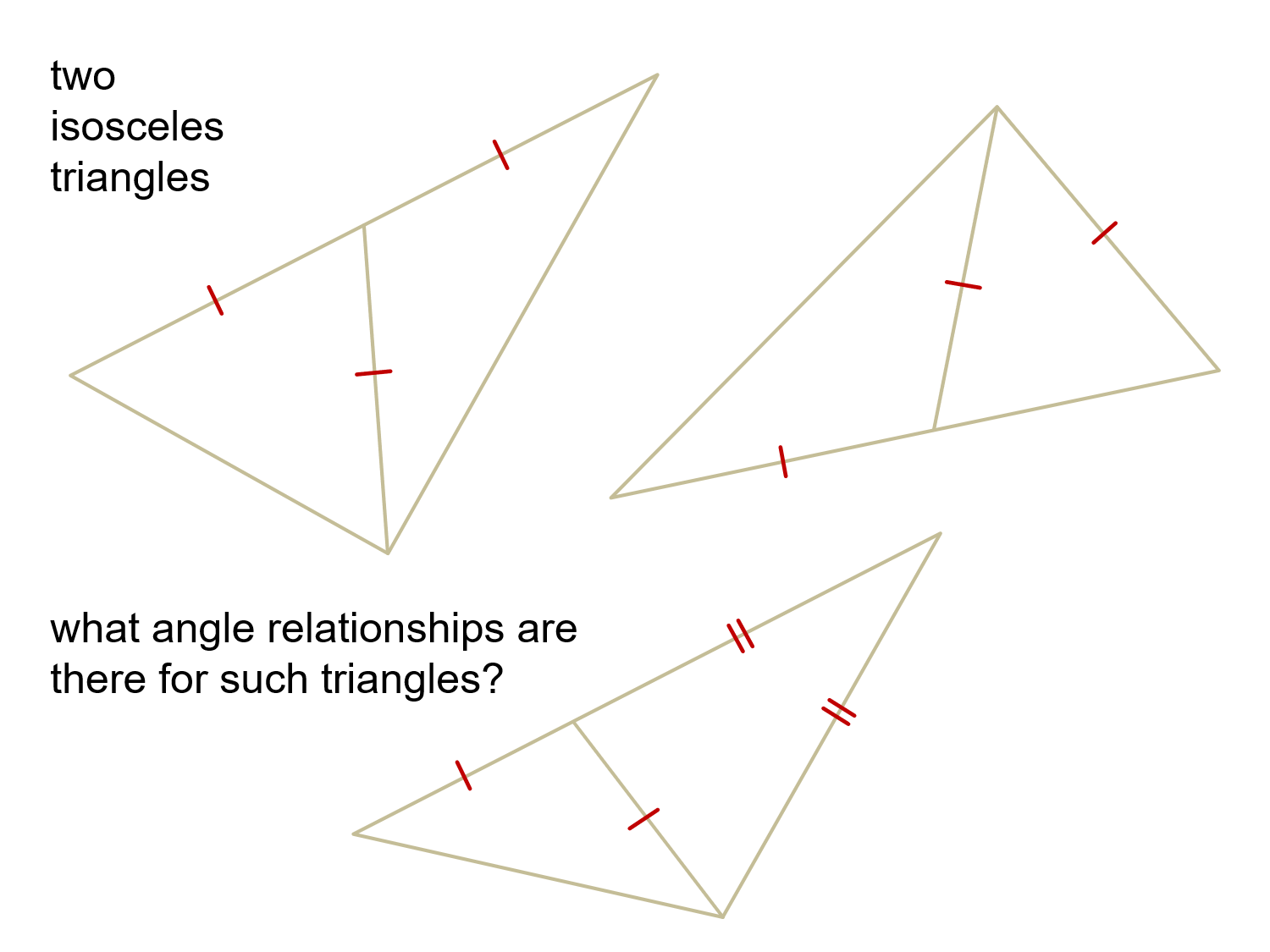 Triangles together two Proving The